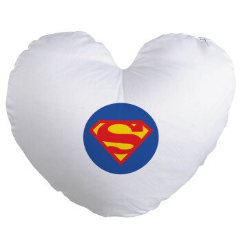 Superman, Μαξιλάρι καναπέ καρδιά 40x40cm περιέχεται το  γέμισμα