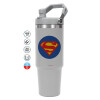 GREY color, 890ml (30oz) stainless Steel Tumbler with Handle