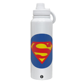 Superman, 1L Stainless Steel Thermal Bottle with Phone Holder & Double Wall Insulation