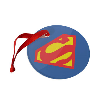 Superman, Χριστουγεννιάτικο στολίδι γυάλινο 9cm