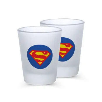 Superman, Σφηνοπότηρα γυάλινα 45ml του πάγου (2 τεμάχια)