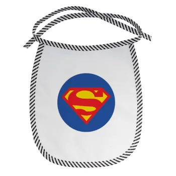 Superman, Σαλιάρα μωρού αλέκιαστη με κορδόνι Μαύρη