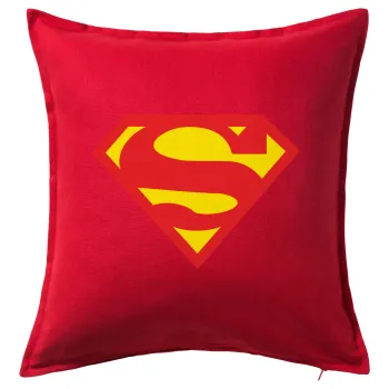 Superman, Sofa cushion RED 50x50cm includes filling