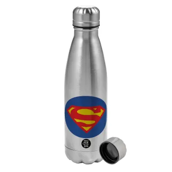 Superman, Metallic water bottle, stainless steel, 750ml