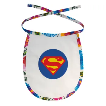 Superman, Σαλιάρα μωρού αλέκιαστη με κορδόνι Χρωματιστή