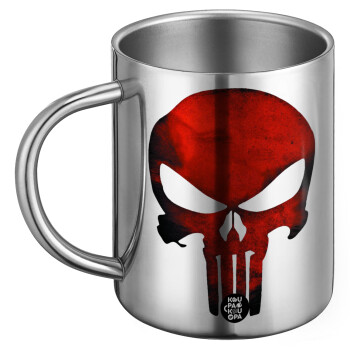 Red skull, Ανοξείδωτη Μεταλλική Κούπα 450ml - Διπλού Τοιχώματος