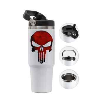 Red skull, Θερμός Ανοξείδωτο 30oz με χερούλι