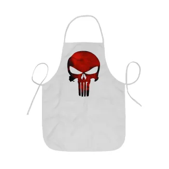 Red skull, Ποδιά Σεφ ολόσωμη κοντή  Παιδική (44x62cm)