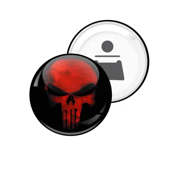 Red skull, Μαγνητάκι και ανοιχτήρι μπύρας στρογγυλό διάστασης 5,9cm