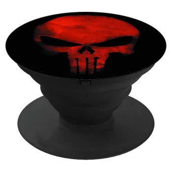 Red skull, Phone Holders Stand  Black Hand-held Mobile Phone Holder