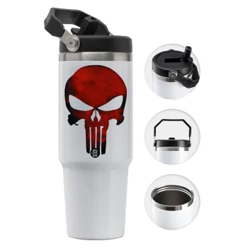 Red skull, Θερμός Ανοξείδωτο 30oz με χερούλι