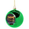 Green Christmas tree ornament ball 8cm