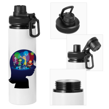 Τα Μυαλά που Κουβαλάς, Metal water bottle with safety cap, aluminum 850ml