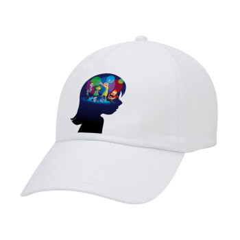 Τα Μυαλά που Κουβαλάς, Καπέλο Baseball Λευκό (5-φύλλο, unisex)