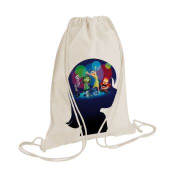 Τα Μυαλά που Κουβαλάς, Backpack bag GYMBAG natural (28x40cm)