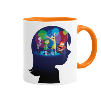 Τα Μυαλά που Κουβαλάς, Mug colored orange, ceramic, 330ml