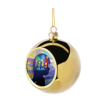 Τα Μυαλά που Κουβαλάς, Χριστουγεννιάτικη μπάλα δένδρου Χρυσή 8cm