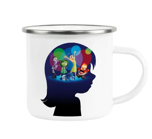Τα Μυαλά που Κουβαλάς — Metallic enamel cup white 360ml