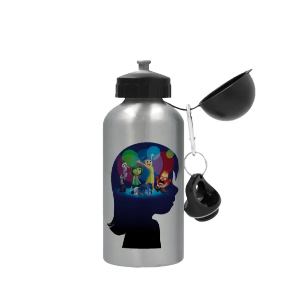 Τα Μυαλά που Κουβαλάς — Metallic water jug, Silver, aluminum 500ml