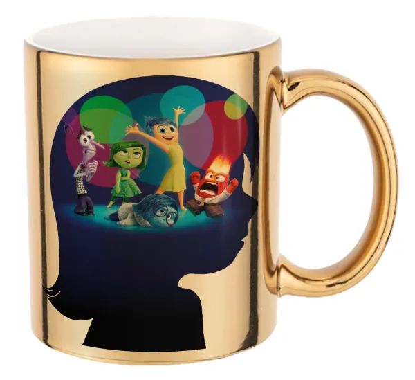 Τα Μυαλά που Κουβαλάς — Mug ceramic, gold mirror, 330ml
