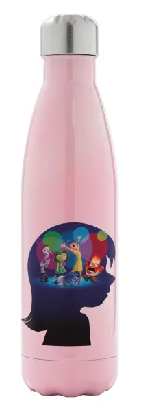 Τα Μυαλά που Κουβαλάς — Metal mug thermos Pink Iridiscent (Stainless steel), double wall, 500ml