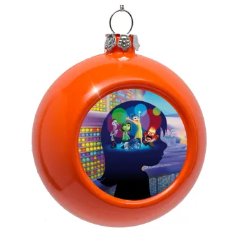 Τα Μυαλά που Κουβαλάς, Orange Christmas tree ornament bauble 8cm