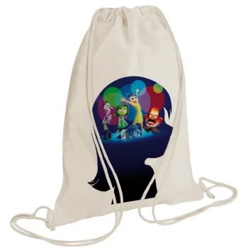 Τα Μυαλά που Κουβαλάς, Τσάντα πλάτης πουγκί GYMBAG natural (28x40cm)
