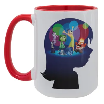 Τα Μυαλά που Κουβαλάς, Κούπα Mega 15oz, κεραμική Κόκκινη, 450ml