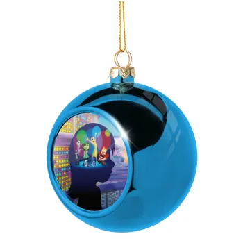 Τα Μυαλά που Κουβαλάς, Blue Christmas tree ball ornament 8cm