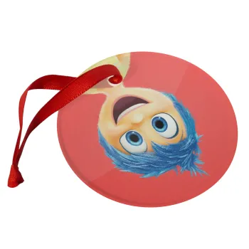 joy, Στολίδι Χριστουγεννιάτικο στολίδι γυάλινο 9cm