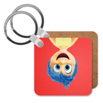 joy, Μπρελόκ Ξύλινο τετράγωνο MDF