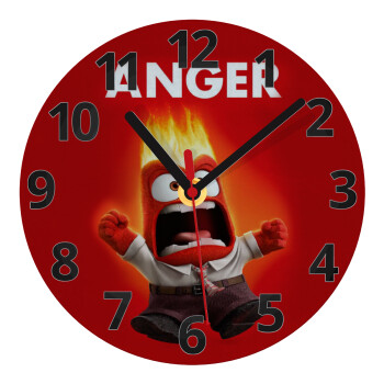 Anger, Ρολόι τοίχου γυάλινο (20cm)