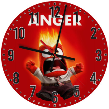 Anger, Ρολόι τοίχου ξύλινο (30cm)