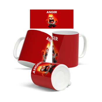 Anger, Ceramic coffee mug, 330ml (1pcs)