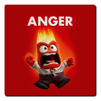 Anger, Τετράγωνο μαγνητάκι ξύλινο 6x6cm