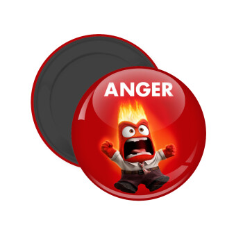 Anger, Μαγνητάκι ψυγείου στρογγυλό διάστασης 5cm