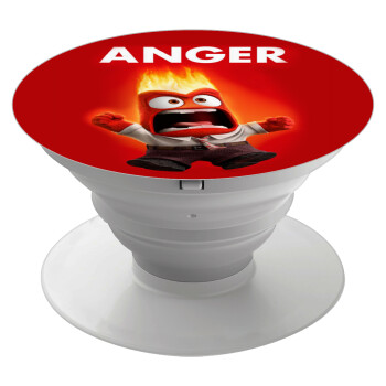Anger, Phone Holders Stand  White Hand-held Mobile Phone Holder