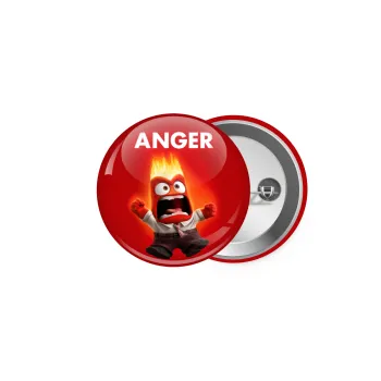Anger, Θυμός, Κονκάρδα παραμάνα 5cm