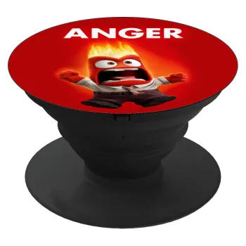 Anger, Phone Holders Stand  Black Hand-held Mobile Phone Holder