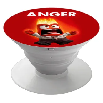 Anger, Phone Holders Stand  White Hand-held Mobile Phone Holder
