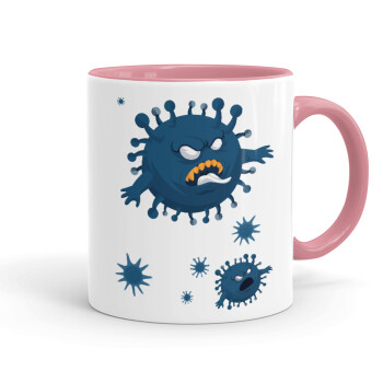 monster virus, Mug colored pink, ceramic, 330ml