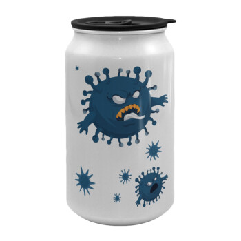 monster virus, Κούπα ταξιδιού μεταλλική με καπάκι (tin-can) 500ml