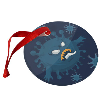 monster virus, Χριστουγεννιάτικο στολίδι γυάλινο 9cm