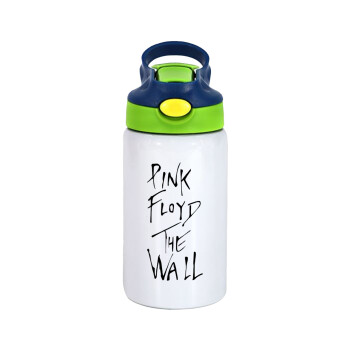 Pink Floyd, The Wall, Παιδικό παγούρι θερμό, ανοξείδωτο, με καλαμάκι ασφαλείας, πράσινο/μπλε (350ml)