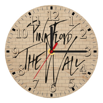 Pink Floyd, The Wall, Ρολόι τοίχου ξύλινο plywood (20cm)