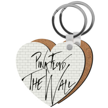 Pink Floyd, The Wall, Μπρελόκ Ξύλινο καρδιά MDF
