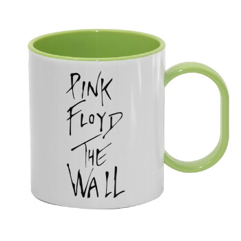 Pink Floyd, The Wall, Κούπα (πλαστική) (BPA-FREE) Polymer Πράσινη για παιδιά, 330ml
