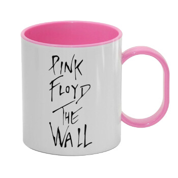 Pink Floyd, The Wall, Κούπα (πλαστική) (BPA-FREE) Polymer Ροζ για παιδιά, 330ml