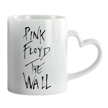 Pink Floyd, The Wall, Κούπα καρδιά χερούλι λευκή, κεραμική, 330ml