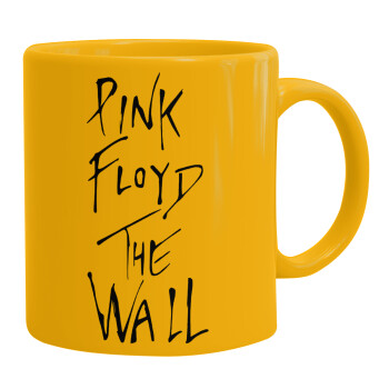 Pink Floyd, The Wall, Ceramic coffee mug yellow, 330ml (1pcs)